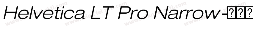 Helvetica LT Pro Narrow字体转换